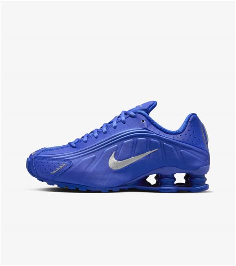 nike air shox blue silber|shox r4 racer blue silver.